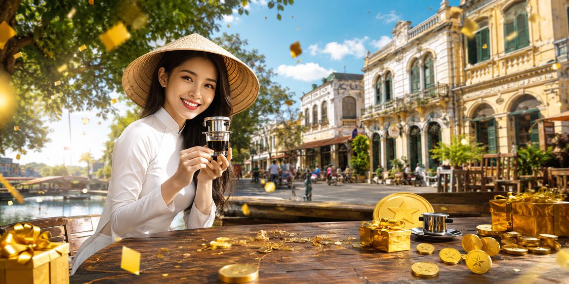 Người dùng Hà Nội trải nghiệm casino trực tuyến với nón lá truyền thống