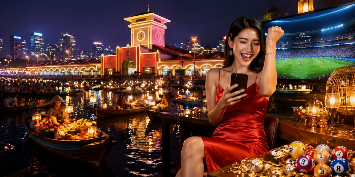 Người dùng tại TP.HCM xem thông tin xổ số và cược trực tuyến trên điện thoại